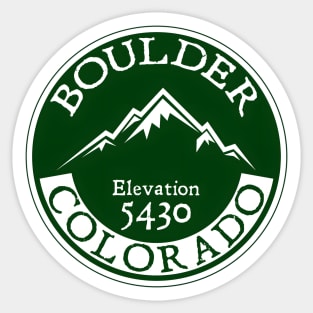 Boulder Colorado Rocky Mountains Sticker